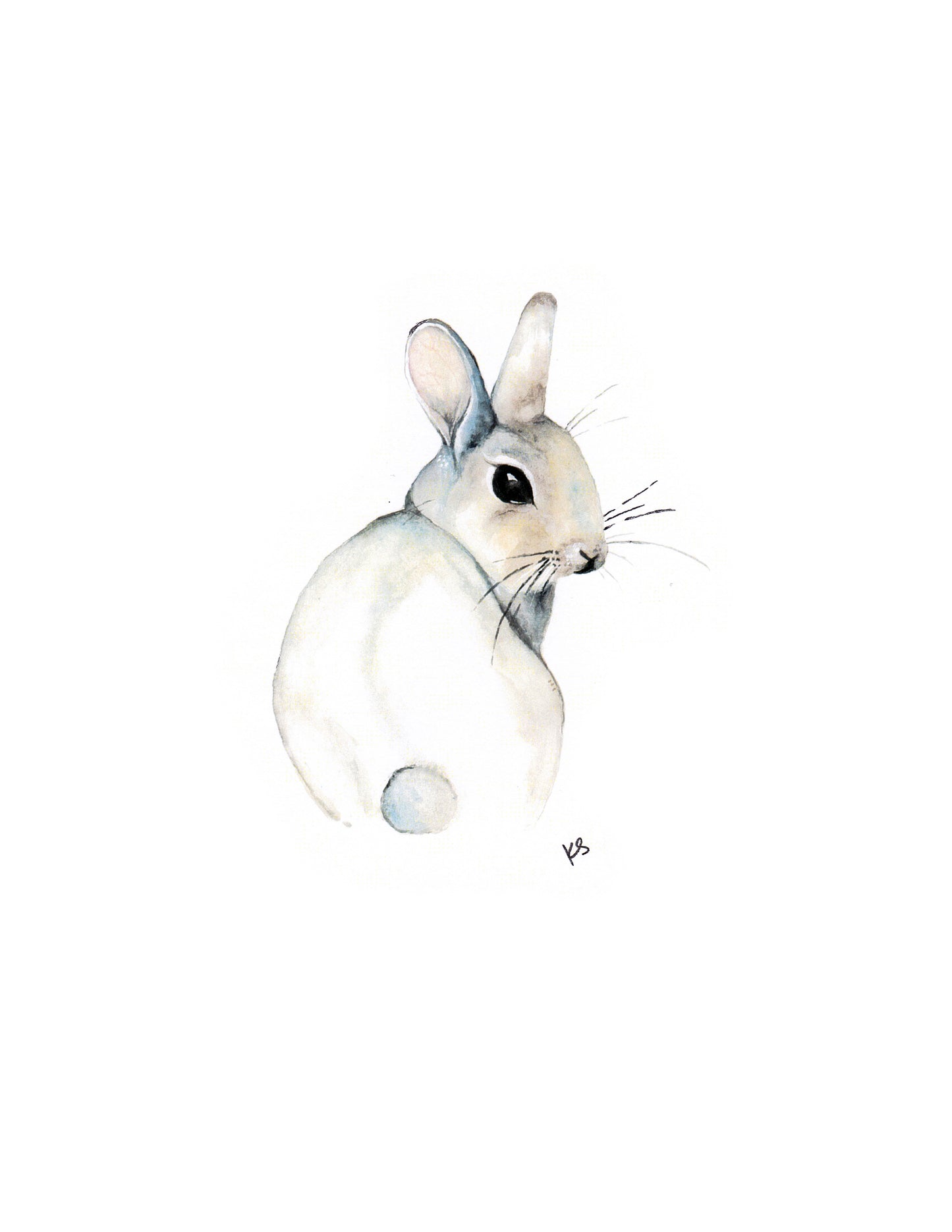 Sitting Bunny Print