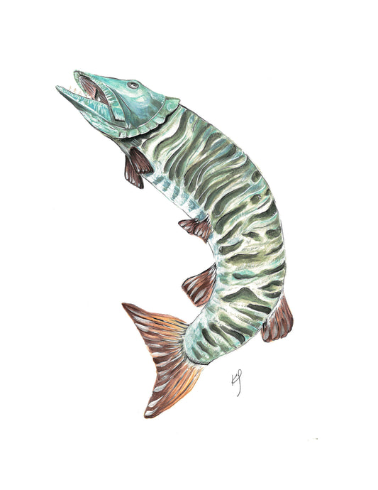 Husky The Muskie Print